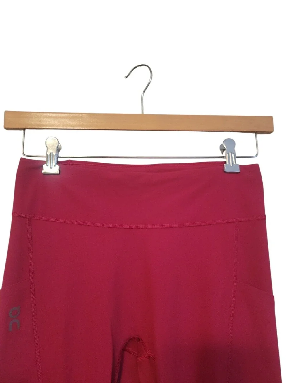 On Performance Tights 7/8 Leggings Pink High Rise Pocket Running Yoga Medium - Picture 5 of 14